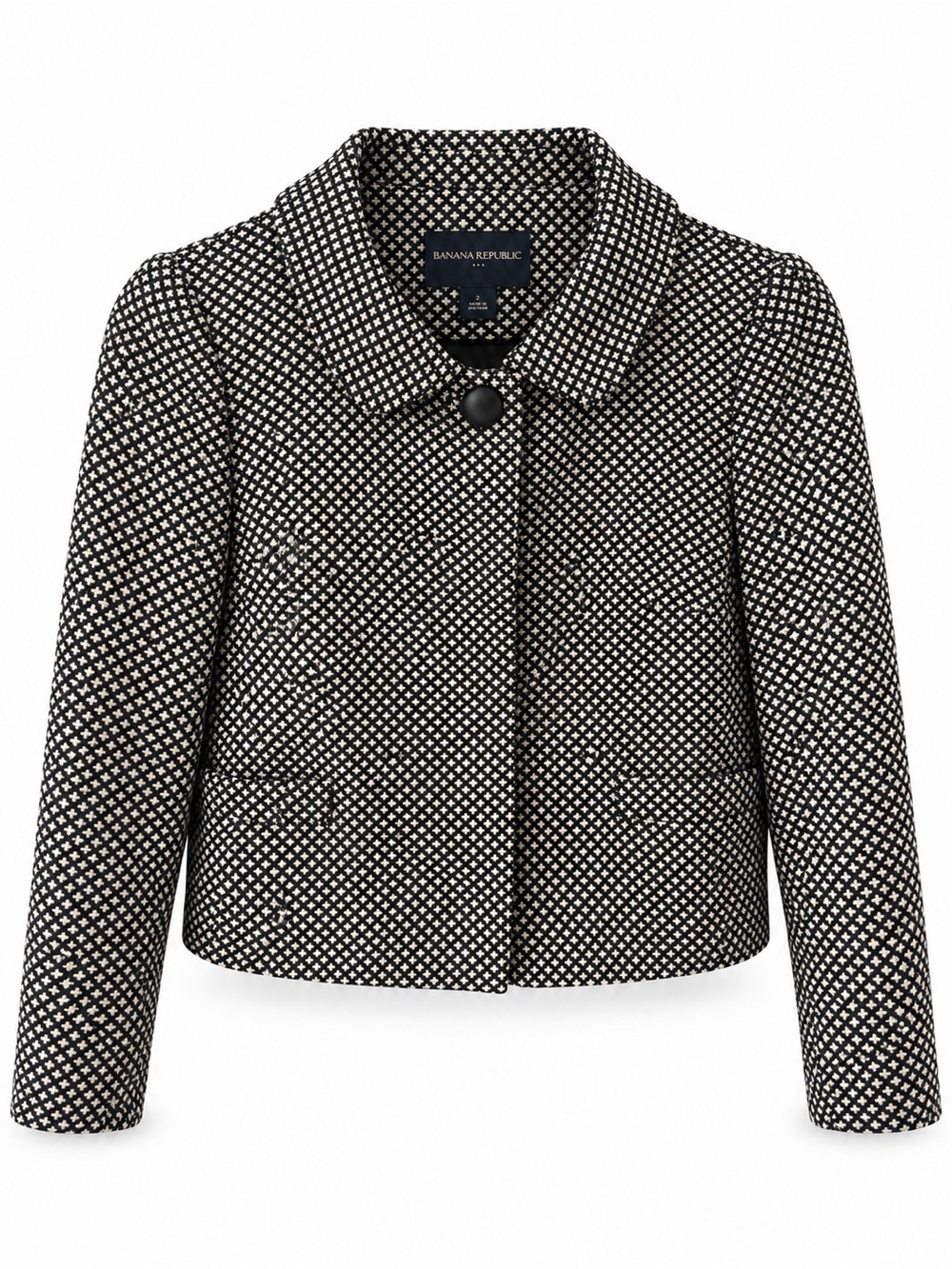 Banana Republic Size 2 Wool Blend Cropped Lady Jacket
